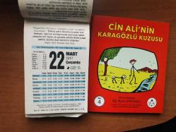 22 Mart 2017 orijinal Fazilet takvim yaprağı (Cin Ali kitabı hediyeli :)