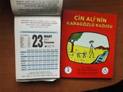 23 Mart 2017 orijinal Fazilet takvim yaprağı (Cin Ali kitabı hediyeli :)