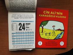 24 Mart 2017 orijinal Fazilet takvim yaprağı (Cin Ali kitabı hediyeli :)