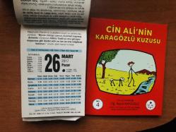 26 Mart 2017 orijinal Fazilet takvim yaprağı (Cin Ali kitabı hediyeli :)