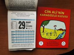 29 Mart 2017 orijinal Fazilet takvim yaprağı (Cin Ali kitabı hediyeli :)