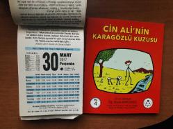 30 Mart 2017 orijinal Fazilet takvim yaprağı (Cin Ali kitabı hediyeli :)