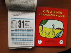 31 Mart 2017 orijinal Fazilet takvim yaprağı (Cin Ali kitabı hediyeli :)