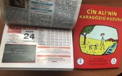 24 Kasım 2018 orijinal Resimli Ülkem & Şehrim takvim yaprağı (Cin Ali kitabı hediyeli :)