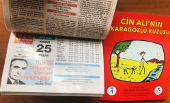 25 Kasım 2018 orijinal Resimli Ülkem & Şehrim takvim yaprağı (Cin Ali kitabı hediyeli :)