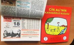 18 Ağustos 2018 orijinal Resimli Ülkem & Şehrim takvim yaprağı (Cin Ali kitabı hediyeli :)