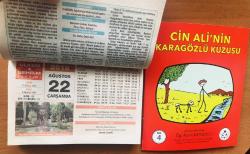 22 Ağustos 2018 orijinal Resimli Ülkem & Şehrim takvim yaprağı (Cin Ali kitabı hediyeli :)
