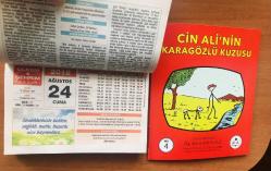 24 Ağustos 2018 orijinal Resimli Ülkem & Şehrim takvim yaprağı (Cin Ali kitabı hediyeli :)
