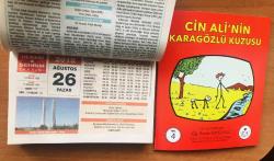 26 Ağustos 2018 orijinal Resimli Ülkem & Şehrim takvim yaprağı (Cin Ali kitabı hediyeli :)