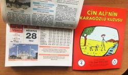 28 Ağustos 2018 orijinal Resimli Ülkem & Şehrim takvim yaprağı (Cin Ali kitabı hediyeli :)