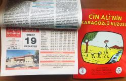 19 Şubat 2018 orijinal Resimli Ülkem & Şehrim takvim yaprağı (Cin Ali kitabı hediyeli :)