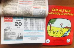 20 Şubat 2018 orijinal Resimli Ülkem & Şehrim takvim yaprağı (Cin Ali kitabı hediyeli :)