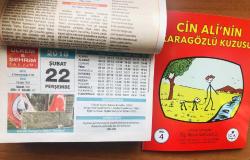 22 Şubat 2018 orijinal Resimli Ülkem & Şehrim takvim yaprağı (Cin Ali kitabı hediyeli :)