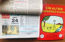 24 Şubat 2018 orijinal Resimli Ülkem & Şehrim takvim yaprağı (Cin Ali kitabı hediyeli :)