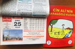 25 Şubat 2018 orijinal Resimli Ülkem & Şehrim takvim yaprağı (Cin Ali kitabı hediyeli :)