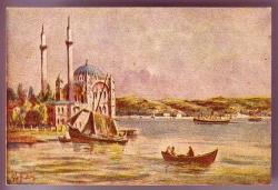 SULUBOYA İSTANBUL ORTAKÖY CAMİİ KARTPOSTALI...