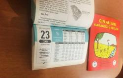 23 Ağustos 2019 hediyelik orijinal Semerkand takvim yaprağı (Cin Ali kitabı hediyeli:)