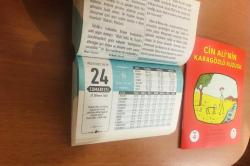 24 Ağustos 2019 hediyelik orijinal Semerkand takvim yaprağı (Cin Ali kitabı hediyeli:)