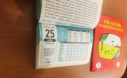 25 Ağustos 2019 hediyelik orijinal Semerkand takvim yaprağı (Cin Ali kitabı hediyeli:)