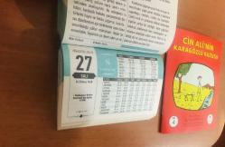 27 Ağustos 2019 hediyelik orijinal Semerkand takvim yaprağı (Cin Ali kitabı hediyeli:)