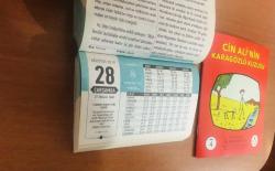 28 Ağustos 2019 hediyelik orijinal Semerkand takvim yaprağı (Cin Ali kitabı hediyeli:)