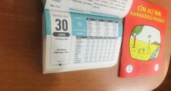 30 Ağustos 2019 hediyelik orijinal Semerkand takvim yaprağı (Cin Ali kitabı hediyeli:)