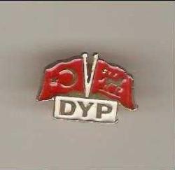 TÜRKİYE VE DOĞRUYOL PARTİSİ ÇİFT BAYRAK ROZET...