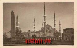 IŞIKLI ŞEREFELERİYLE İSTANBUL CAMİİ FOTOKARTI...