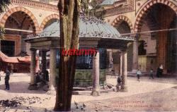 İSTANBUL,BEYAZID CAMİİ AVLUSU RENKLİ KARTPOSTAL...