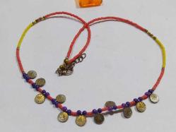 K13-MERCAN BONCUK İŞLEMELİ KOLYE