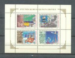 1990 PTT NİN KURULUŞUNUN 150. YILI BLOK.......