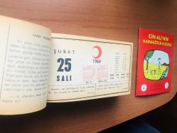 25 Şubat 1964 hediyelik orijinal Kızılay takvim yaprağı (Cin Ali kitabı hediyeli:)
