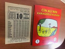 10 Nisan 1991 hediyelik orijinal Fazilet takvim yaprağı (Cin Ali kitabı hediyeli:)