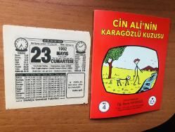 23 Mayıs 1992 orijinal Türkiye gazetesi takvim yaprağı (Cin Ali kitabı hediyeli:)