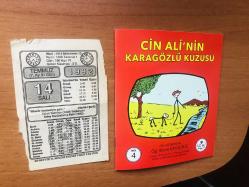 14 Temmuz 1992 orijinal takvim yaprağı (Cin Ali kitabı hediyeli:)