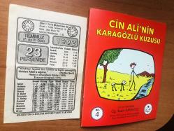 23 Temmuz 1992 orijinal takvim yaprağı (Cin Ali kitabı hediyeli:)