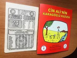 24 Temmuz 1992 orijinal takvim yaprağı (Cin Ali kitabı hediyeli:)