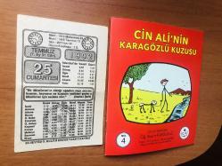 25 Temmuz 1992 orijinal takvim yaprağı (Cin Ali kitabı hediyeli:)