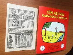 26 Temmuz 1992 orijinal takvim yaprağı (Cin Ali kitabı hediyeli:)