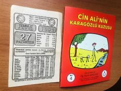 27 Temmuz 1992 orijinal takvim yaprağı (Cin Ali kitabı hediyeli:)