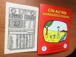 28 Temmuz 1992 orijinal takvim yaprağı (Cin Ali kitabı hediyeli:)