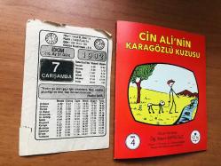 7 Ekim 1992 orijinal takvim yaprağı (Cin Ali kitabı hediyeli:)