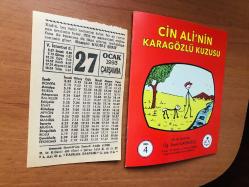 27 Ocak 1993 orijinal Fazilet takvim yaprağı (Cin Ali kitabı hediyeli:)