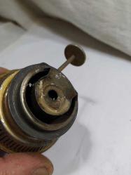 RF43----AVRUPA ÜRETİM ANTİKA SERAMİK GAZ LAMBASI MAKİNESİ-FİTİLİ YOK