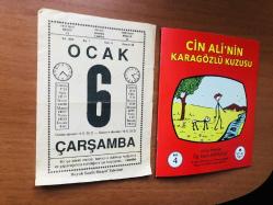 6 Ocak 1993 orijinal Saatli Maarif takvim yaprağı (Cin Ali kitabı hediyeli:)