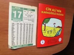 17 Mayıs 1993 orijinal Hicret takvim yaprağı (Cin Ali kitabı hediyeli:)