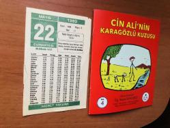 22 Mayıs 1993 orijinal Hicret takvim yaprağı (Cin Ali kitabı hediyeli:)