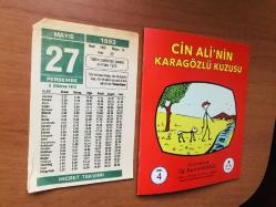 27 Mayıs 1993 orijinal Hicret takvim yaprağı (Cin Ali kitabı hediyeli:)