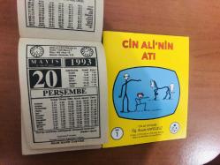 20 Mayıs 1993 orijinal İmam Hatip takvim yaprağı (Cin Ali kitabı hediyeli:)
