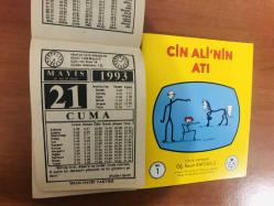 21 Mayıs 1993 orijinal İmam Hatip takvim yaprağı (Cin Ali kitabı hediyeli:)